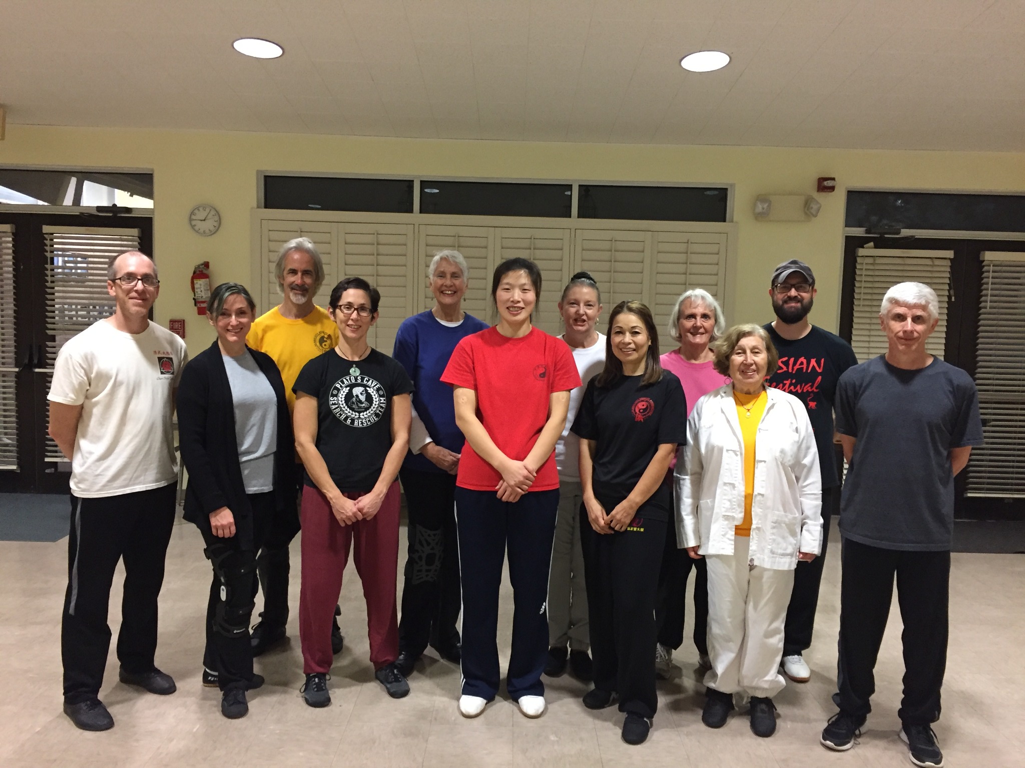 Master Chen Huixian with students after a San Antonio workshop session